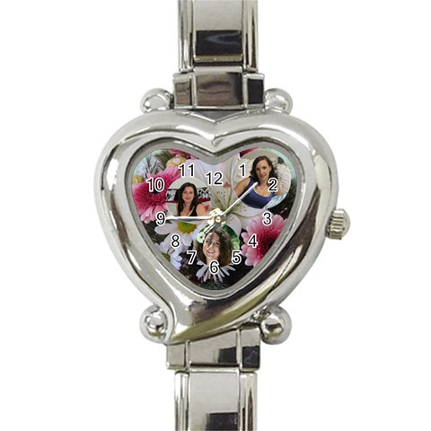 Flower Heart Watch By Deborah Front