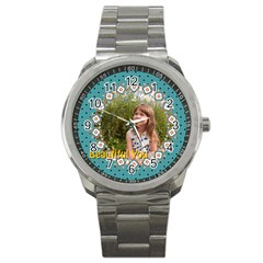 beautiful girl - Sport Metal Watch