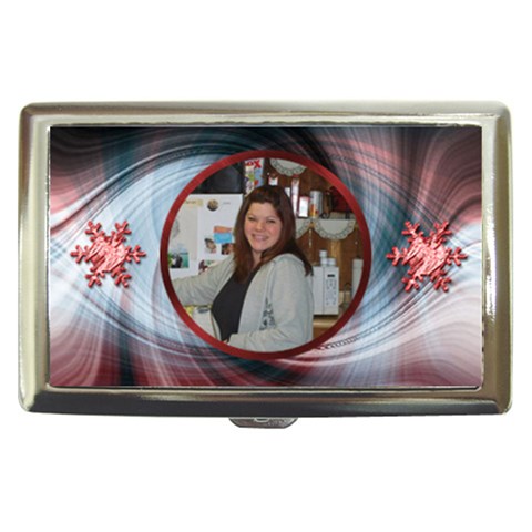 Plaid Swirl Money/cigarette Case By Kim Blair Front