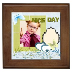 nice day - Framed Tile