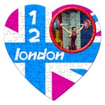 London 12 puzzle - Jigsaw Puzzle (Heart)