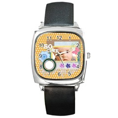 so cute - Square Metal Watch