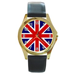 gb - Round Gold Metal Watch