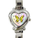 Butterfly Heart Watch - Heart Italian Charm Watch