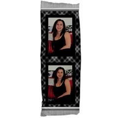 Black and Silver Body Pillow (2 Sided) - 21 x60  Body Pillow Case Dakimakura (Two Sides)