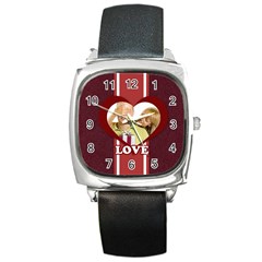 love - Square Metal Watch love - Square Metal Watch