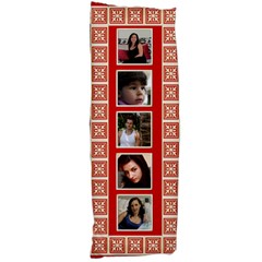 Red And Ivory Body Pillow