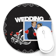 wedding - Round Mousepad