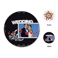 wedding - Playing Cards Single Design (Round)