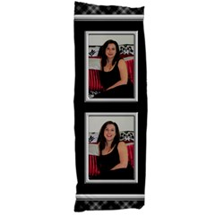 Black and Silver Body Pillow - 21 x60  Body Pillow Case (Dakimakura)