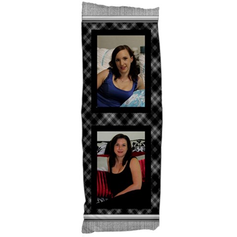 Black And Silver No 2 Body Pillow By Deborah Body Pillow Case