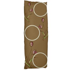 Beige Tulip Body Pillow (2 sided) - 21 x60  Body Pillow Case Dakimakura (Two Sides)