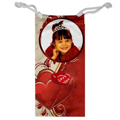 Red Heart Jewelry Bag