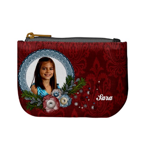 Holiday/santa Mini Coin Purse By Mikki Front