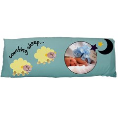 Counting sheeps pillow blue (1 side) - 21 x60  Body Pillow Case (Dakimakura)