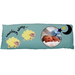 Counting sheeps pillow blue (2 sides) - 21 x60  Body Pillow Case Dakimakura (Two Sides)