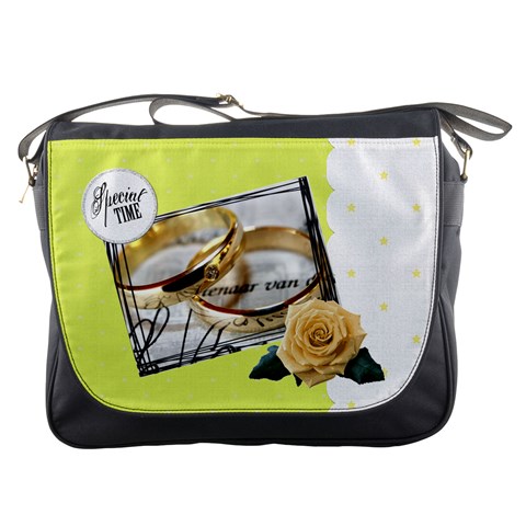 Lovely Bag With Flower Yellow By Carmensita Front