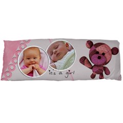 It s a girl pillow pink (2 sides) - 21 x60  Body Pillow Case Dakimakura (Two Sides)
