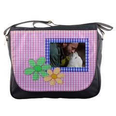 Lovely bag with flower - Messenger Bag