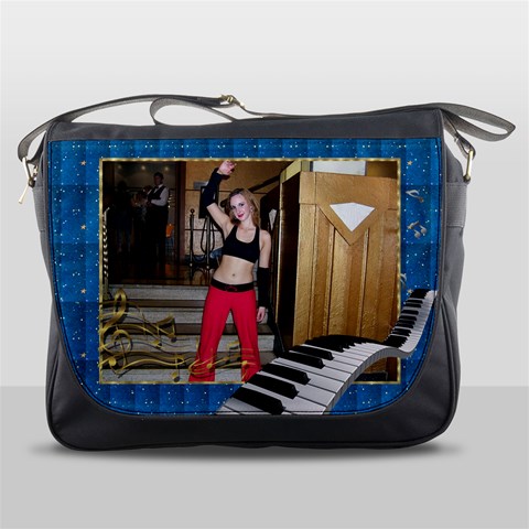 Music Messenger Bag 1 By Deborah Front