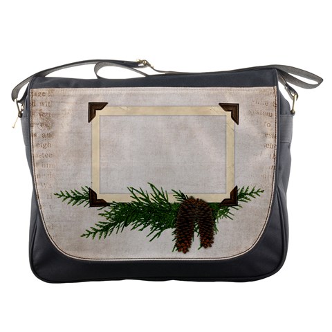 Woodsy Messenger Bag By Laurrie Front