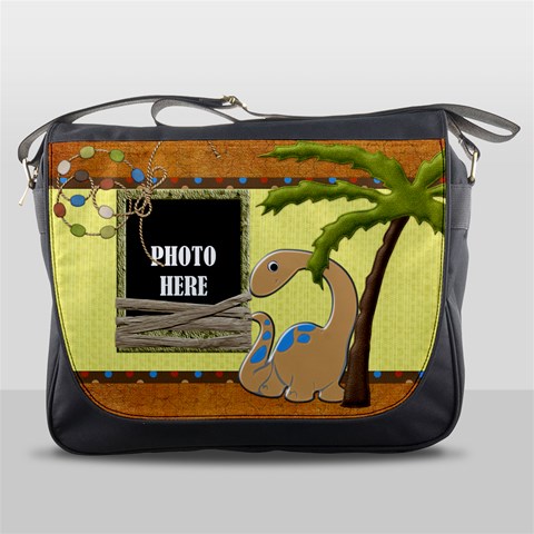Dinosaur! Messenger Bag 1 By Lisa Minor Front