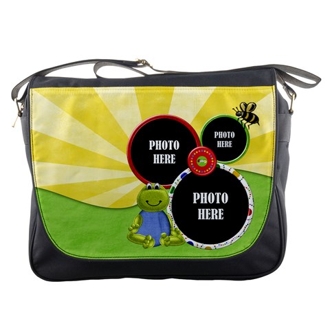 Lil  Froggie Messenger Bag 1 By Lisa Minor Front