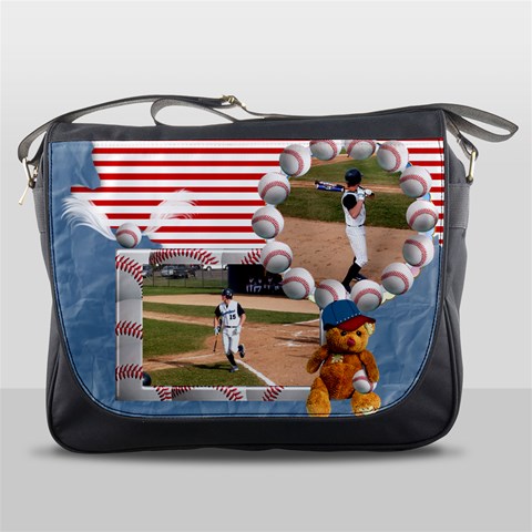 Baseball Messenger Bag 1 By Spg Front
