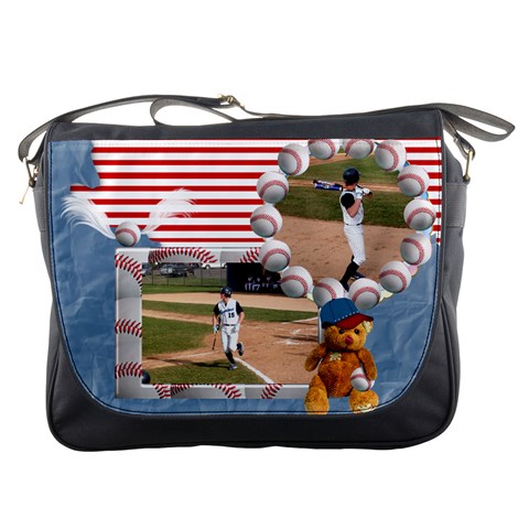 Baseball Messenger Bag 1 By Spg Front