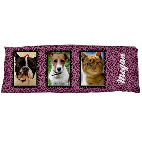 Pink Cheetah Body Pillow Case