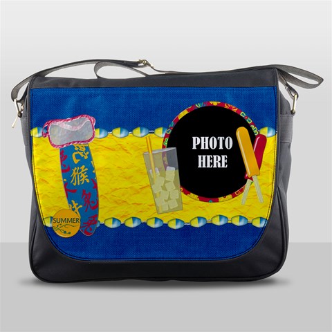 Summers Burst Messenger Bag 1 By Lisa Minor Front