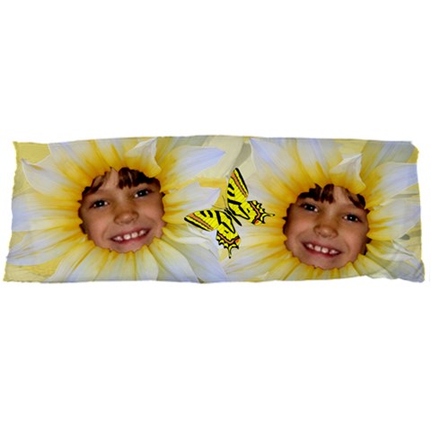 Daisy Frame Body Pillow 2 Sides By Kim Blair Back