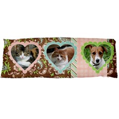 Paisley Pink-Body Pillow Case (2 sides) - 21 x60  Body Pillow Case Dakimakura (Two Sides)