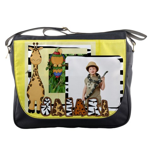 Safari Messenger Bag By Catvinnat Front
