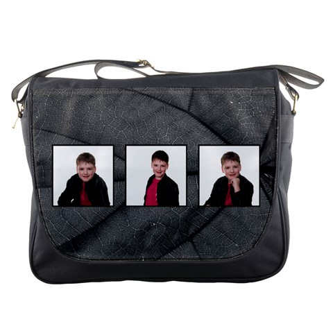 Monochrome Jungle Bunny Messenger Bag By Catvinnat Front