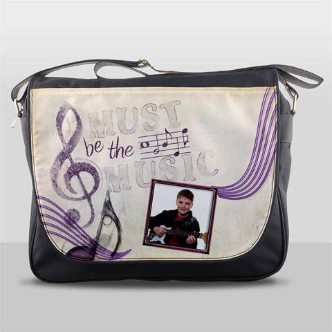 Must Be The Music Messenger Bag By Catvinnat Front