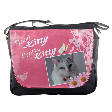 Good Kitty Messenger Bag By Deborah Front