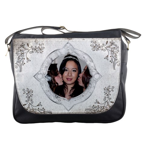 Kiss The Bride Messenger Bag By Catvinnat Front