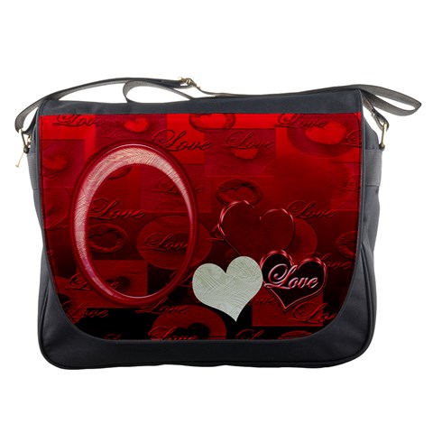 Love Red Messenger Bag By Ellan Front
