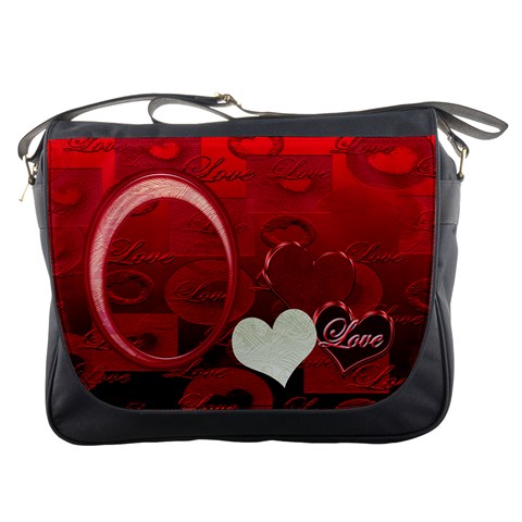 Love Red Messenger Bag By Ellan Front