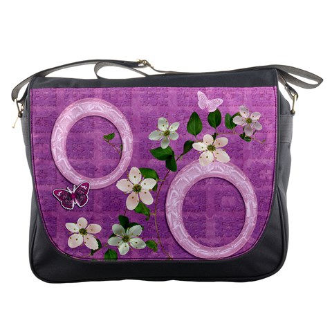 Spring Purple Messenger Bag By Ellan Front