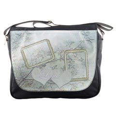 Love white wedding  Messenger bag