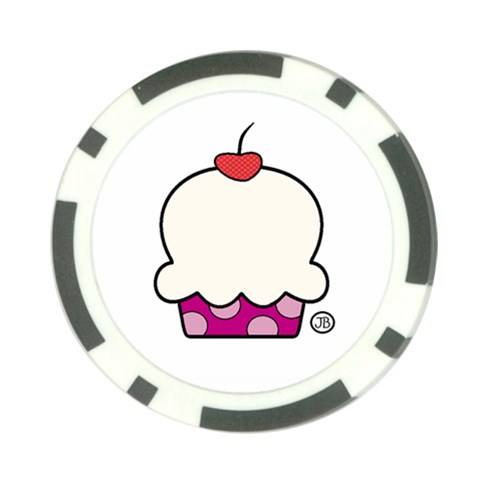 Cupcake Poker Chip By Giggles Corp Front