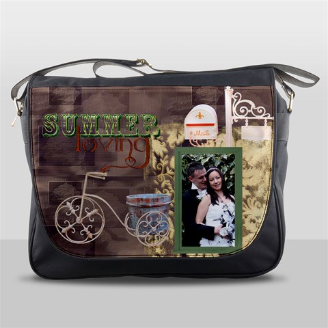 Summer Loving Messenger Bag By Catvinnat Front