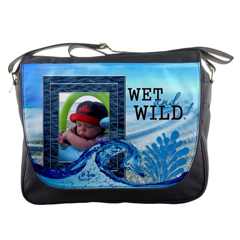 Wet And Wild Messenger Bag By Lil Front