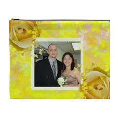 yellow rose and butterfly XL Cosmetic bag - Cosmetic Bag (XL) yellow rose and butterfly XL Cosmetic bag - Cosmetic Bag (XL)