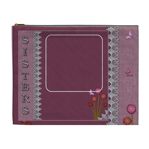Sisters Xl Cosmetic Bag By Lil Front