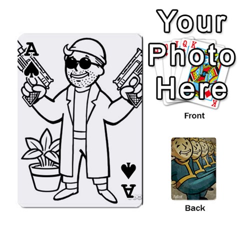 Ace Falloutdeckcustoma By Brianna Front - SpadeA