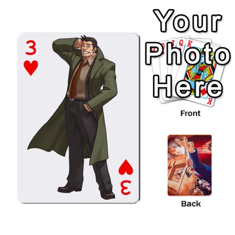 Phoenix Wright Deck By Gold Front - Heart3