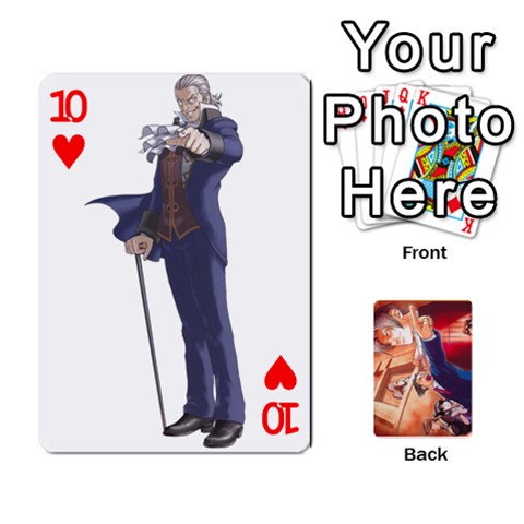 Phoenix Wright Deck By Gold Front - Heart10
